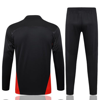 2024-25 AC Milan Trainingsuit Black