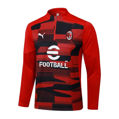 2024-25 AC Milan Trainingsuit Red