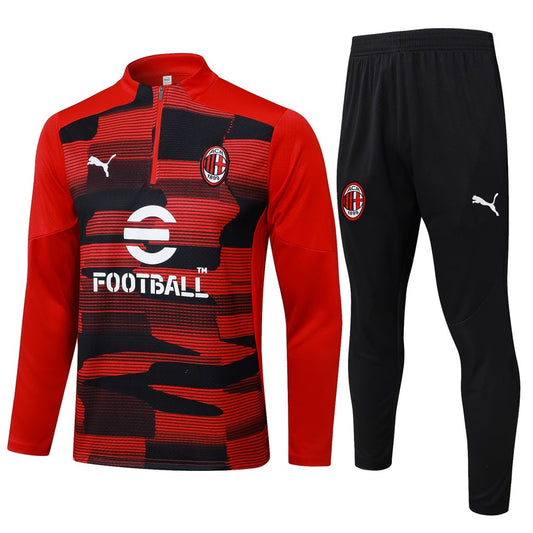 2024-25 AC Milan Trainingsuit Red