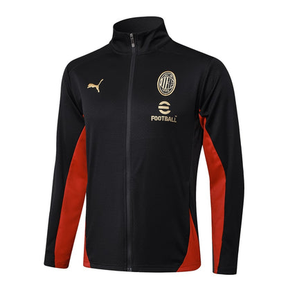 2024-25 AC Milan Tracksuit Black