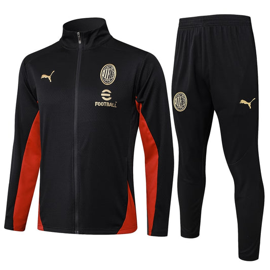 2024-25 AC Milan Tracksuit Black