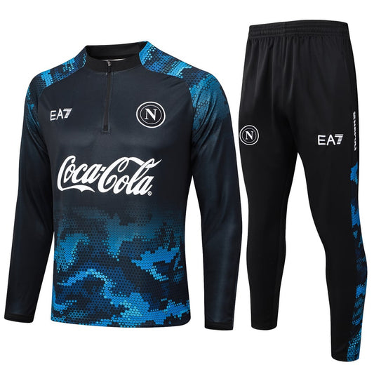 2024-25 SSC Napoli Trainingsuit Black Blue