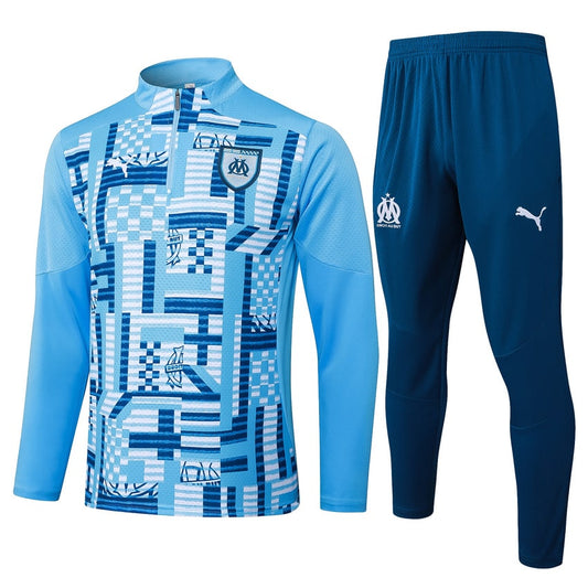 2024-25 Olympique de Marseille Trainingsuit Blue