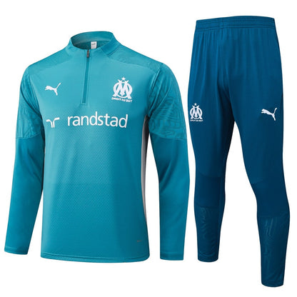 2024-25 Olympique de Marseille Trainingsuit Turquoise