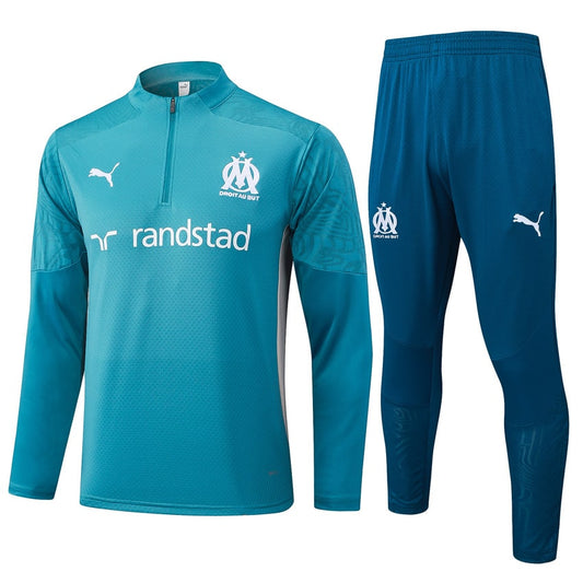 2024-25 Olympique de Marseille Trainingsuit Turquoise