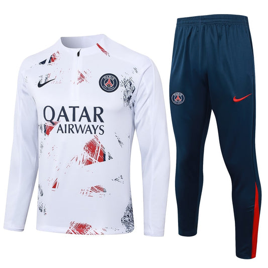 2024-25 PSG Trainingsuit White Blue