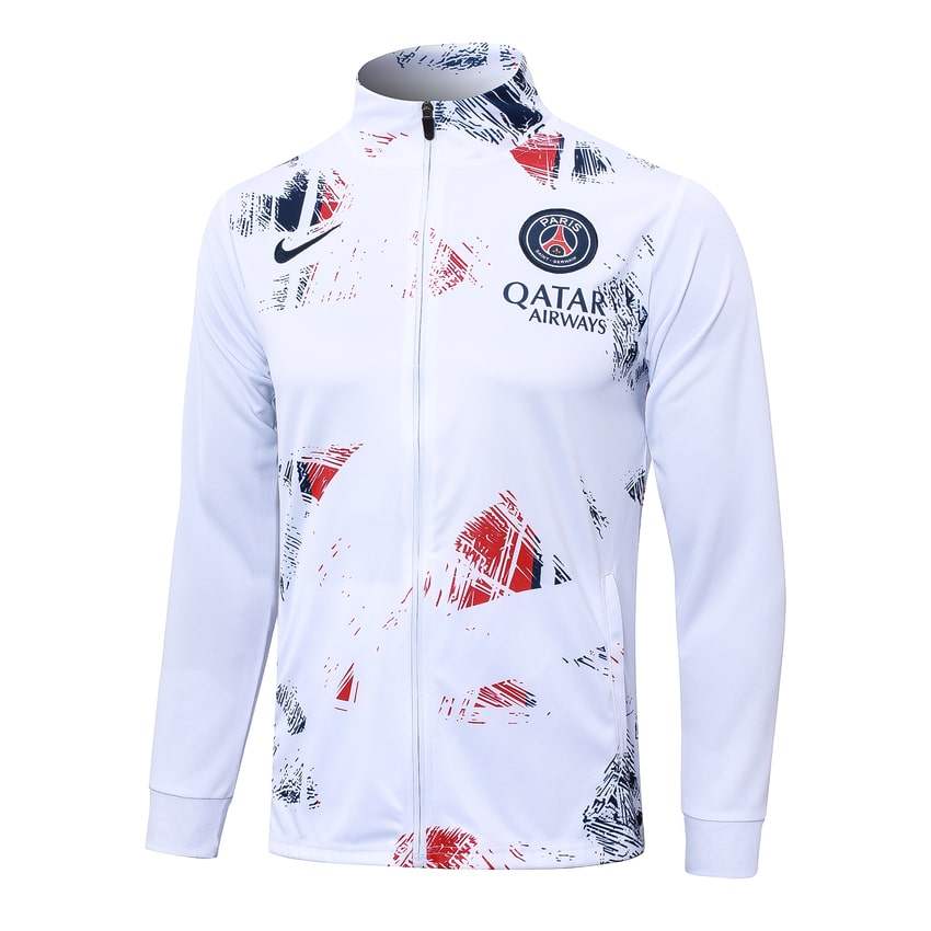 2024-25 PSG Tracksuit White Blue
