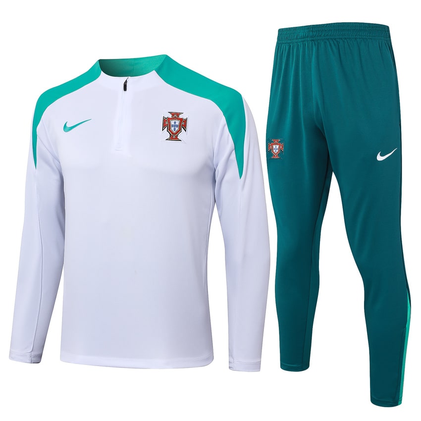 2024-25 Portugal Trainingsuit White Green