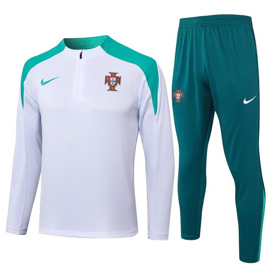 2024-25 Portugal Trainingsuit White Green