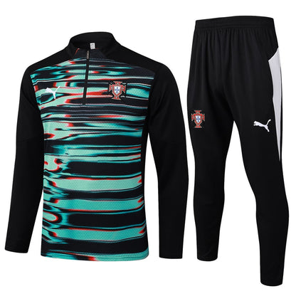 2024-25 Portugal Trainingsuit Green Black