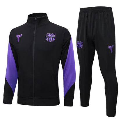 2025-26 FC Barcelona Tracksuit Black Purple