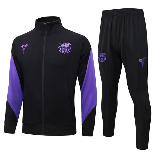2025-26 FC Barcelona Tracksuit Black Purple